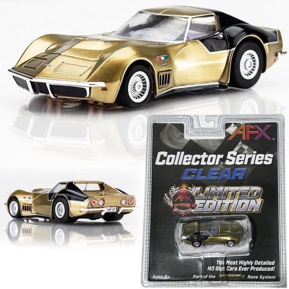 AFX 22093 Mega-G+ 1969 AstroVette LMP12 HO Slot Car Edición Limitada Oro/Negro