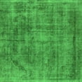 thumbnail image 1 of Ahgly Company Indoor Square Oriental Green Industrial Area Rugs, 7' Square, 1 of 4