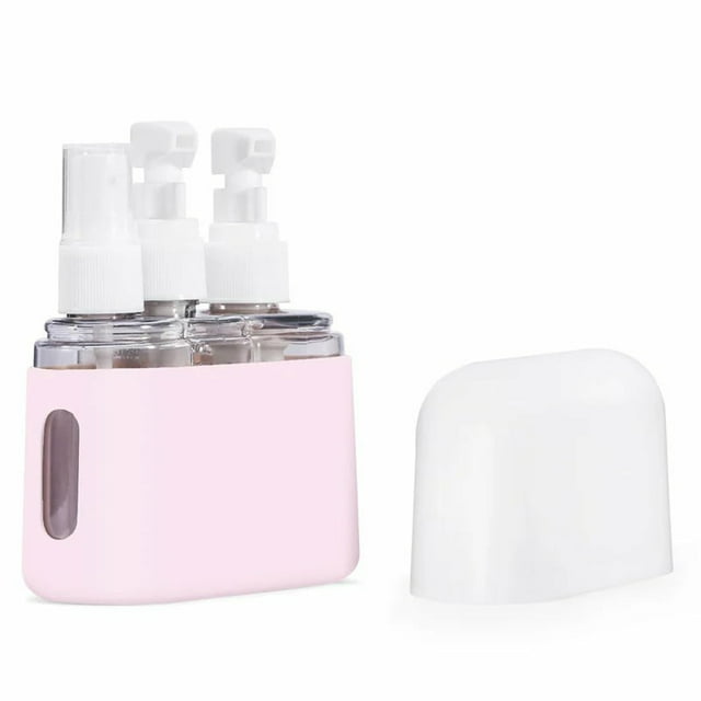 FcBaudy Travel-sized Travel-sized Transparent Plastic Spray Bottle For Shampoo And Conditioner Portable Set Mini Shampoo Dispenser Portable Travel Bottle Set Travel Bottle