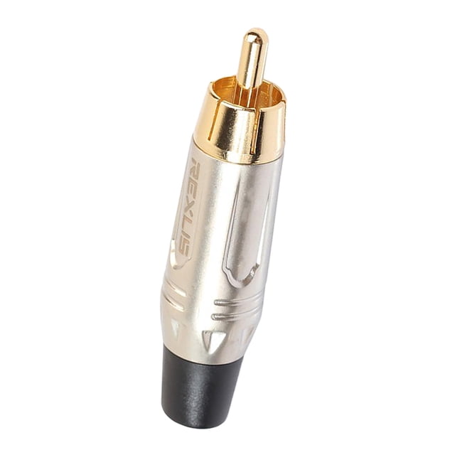 Conector audio plateado oro Sunnimix HIFI Enchufe RCA