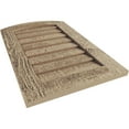 thumbnail image 5 of Ekena Millwork 12"W x 18"H Timberthane Rough Sawn Arch Top Faux Wood Non-Functional Gable Vent, Primed Tan, 5 of 5