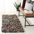 thumbnail image 4 of SAFAVIEH Rio Cassandra Confetti Polyester Shag Area Rug, Light Pink/Multi, 6' x 9', 4 of 9