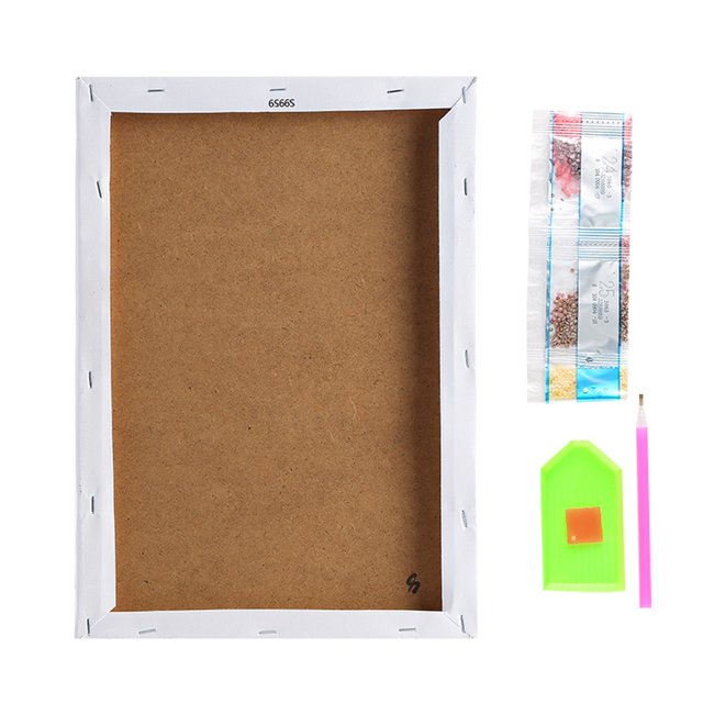 Inteprter Pintura de diamante DIY con kit de marco 5D Taladro completo Dibujo Arte para niños Adolescentes Adultos D9956 Artesanía No.04 Inteprter HA001481-04B