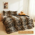 thumbnail image 7 of XeGe 20x54 Fluffy Body Pillow Cover, Tiger Print Plush Fuzzy Faux Fur Body Pillowcase with Zipper, Rectangular Shaggy Furry Long Pillow Cover for Pregnant Women Side Sleeper, Tiger Print Brown, 7 of 7