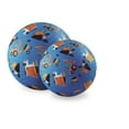 thumbnail image 3 of Crocodile Creek Playground Ball - Durable Rubber Ball for Kids Ages 3 and Up - Bouncy Inflatable Ball for Kickball, Indoor Games, and Outdoor Sports - PVC-Free - Construction - 7-inch Diameter, 3 of 3