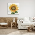 thumbnail image 2 of Stupell Industries Yellow Sunflower Blossom Bold Petals Rustic Design Canvas Wall Art, 30 x 30, Design by Elizabeth Medley, 2 of 7