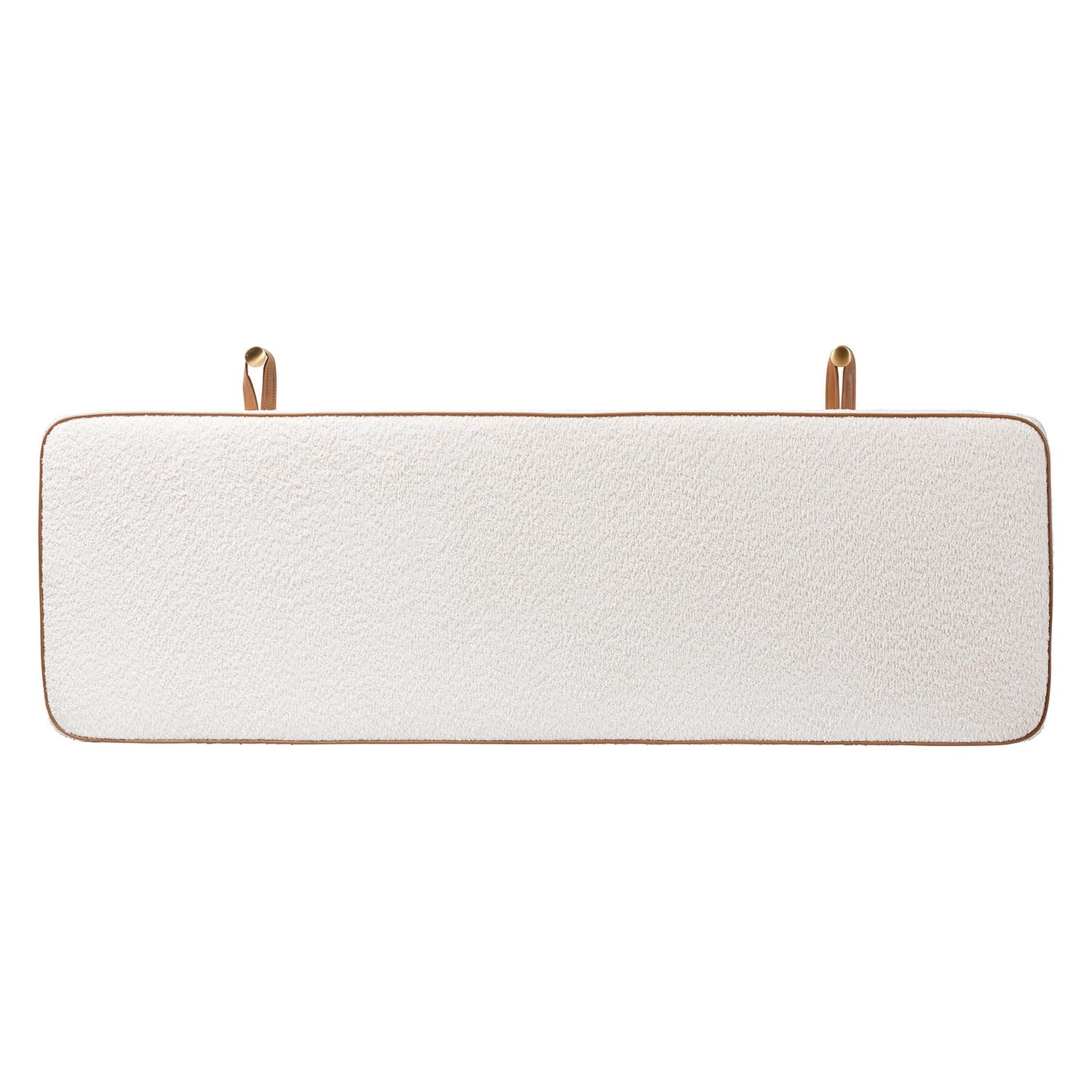 Baxton Studio Belden Boucle Upholstered Wall-Mounted Headboard - Cream - Queen