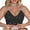 Black, variant on Valcatch Women's Sparkly Plus Size Front Closure Bra Halter Neck Wireless Bra