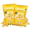 thumbnail image 3 of Tantos Puffed Pasta Chips Cacio e Pepe Plant Based Low Calorie Snack 4 oz, Pack of 2, 3 of 8