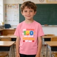 thumbnail image 2 of Tops de Manga Corta Linda con Impresión Gráfica para Niños Niños Y Niñas, Tela Suave Transpirable para la Temporada Escolar, Juego Informal, 2 of 9