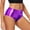 Purple, variant on DXOUPM Legging Shorts for Women Women's High Waisted Metallic Booty Shorts Rave Bottoms for Dancing Hot Pants Clubwear Black L