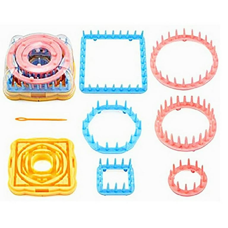 Ayasee Weaving Loom Kit, Flower Knitting Loom Kit, Frame Looms, Knitting  Wool, Round/Square Knitting Looms Craft Kit Multi Color (Flower Maker + Pom