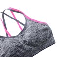 thumbnail image 5 of Sports Bras for Women Bras for Women Medium Support Cross Back No Steel Ring Removable Cup Yoga Sports Bra, 5 of 7