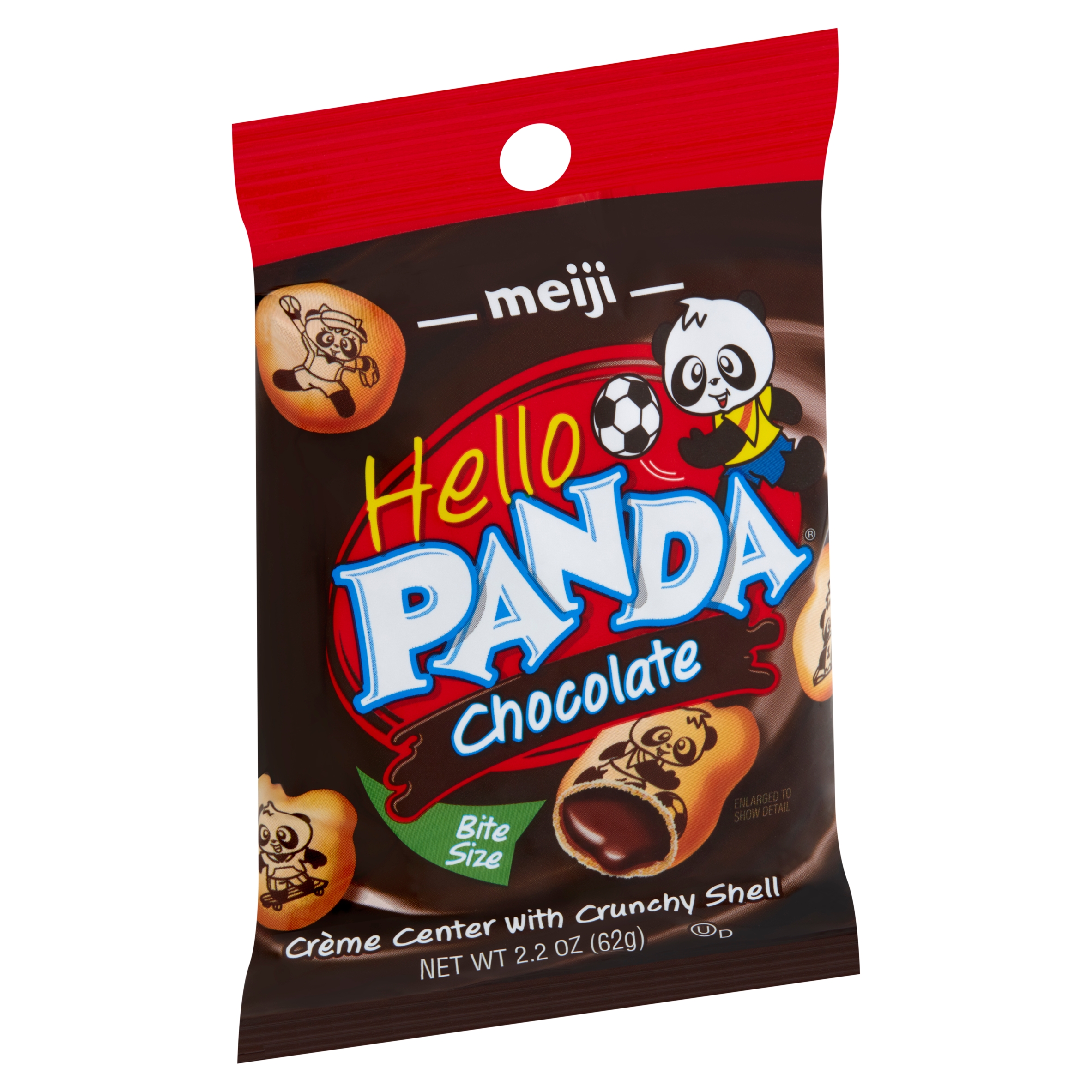 Meiji Hello Panda Chocolate Creme Center With Crunchy Shell Biscuits Bite Size 2 2 Oz Walmart Com