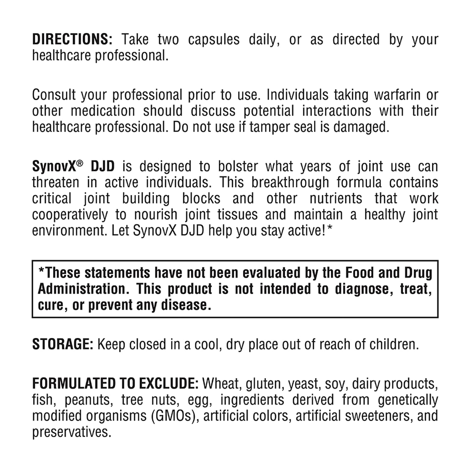 XYMOGEN SynovX DJD - Joint Support Supplement - Helps Maintain Healthy Joints - Provides Joint Tissue Building Blocks with MSM, Green-Lipped Mussel, Chondroitin & Glucosamine - 120 Capsules