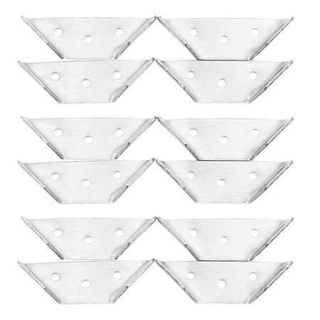 

12Pcs Multifunctional Stainless Steel Angle Code Right Angle Fixed Bracket Furniture Wood Board Angle Hardware