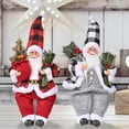 thumbnail image 2 of ZPAQI Christmas Santa Figurines Hand Crafted Santa Claus Standing Sitting for Doll Dec, 2 of 20