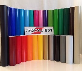 24" x 50 Ft Roll of Oracal 651 Matte Black Vinyl for Craft Cutters and Vinyl Sign Cutters
