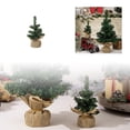 thumbnail image 1 of Festive Mini Linen Christmas Tree for Elegant Holiday Tabletop Bar and Party Centerpiece Arrangements, 1 of 6
