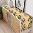 thumbnail image 4 of Sunflowers Table Runner - 108 Inch Long, Kitchen Dining Table Runner Dresser Scarves, Summer Country Botanical Yellow Flowers Plaid Farmhouse Decor for Coffee Tables Wedding Party Banquet, 4 of 8