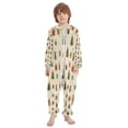 thumbnail image 2 of Vzayyk 4T-14Y Size Aviliable Cozy One-Piece Footless Sleeper Pajama Beige Background, 2 of 8