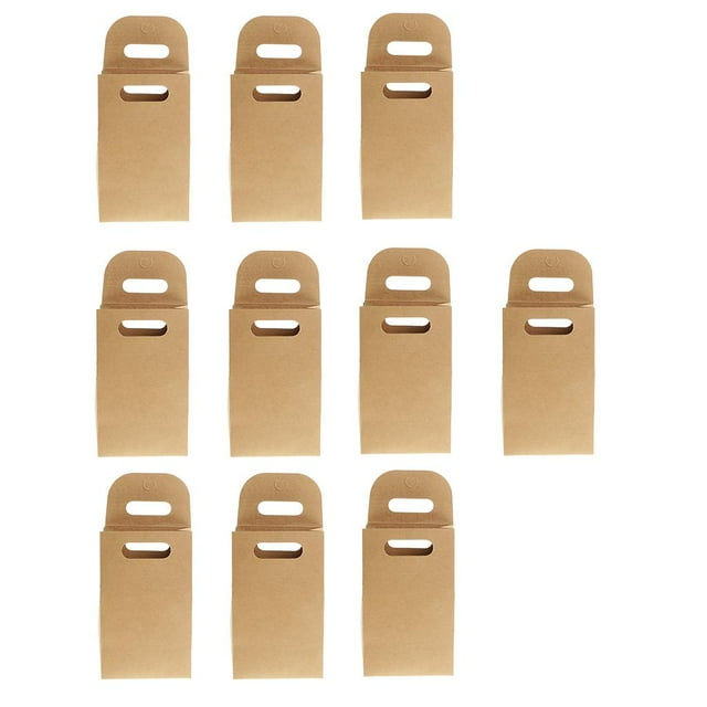 10pcs de Papel Kraft Bolsas de Dulces Caja de de Envoltura de regalos para boda