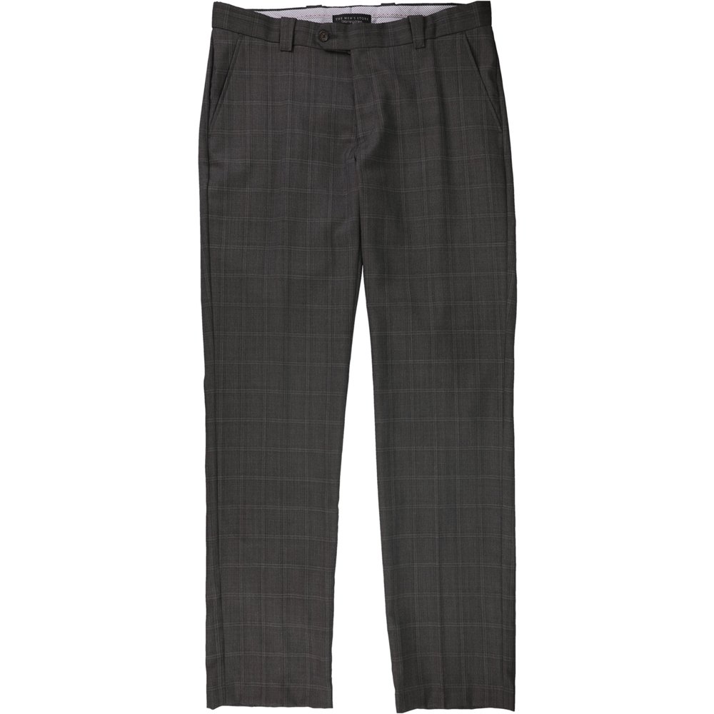 Bloomingdale's Bloomingdale's Mens Tonal Check Dress Pants Slacks