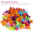 thumbnail image 4 of VONTER Mini Hair Claw Clips, 200Pieces Plastic Small Beautiful Butterfly Colorful Hair Clips, Hair Clips Barrettes Hair Clips Clamps Hair Accessories Decorative Clips for Girls and Women, 4 of 7