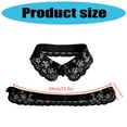 thumbnail image 3 of 2. Elegant Removable False Collar Embellished with Artificial Pearls, Skin-Friendly Fabric for Prom & Event, 3 of 9