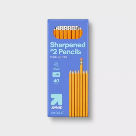 Sharpened #2 Wood Pencils