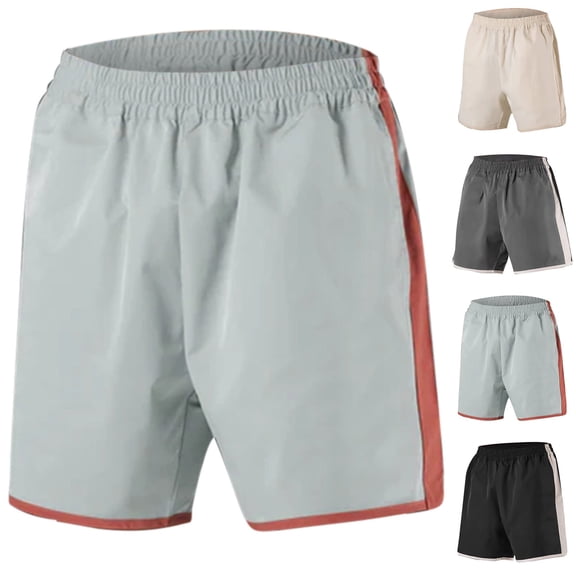 Athletic Shorts Men Shorts for Men Crazy Muscle Men's Sports Shorts Fitness Running Training Quarters Casual Fitness Large Speed Drying Shorts Gray S