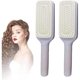 thumbnail image 1 of wonima11 Cleaning Rotating Lifting Comb, Rotate Lifting Self Cleaning Hairbrush for Women, 4 in 1 Self Cleaning Hair Brush, Self-Cleaning Anti-Static Massage Comb (Purple), 1 of 1