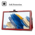 thumbnail image 4 of Labanema Compatible with Galaxy Tab A8 Case,PU Leather Folio 2-folding Stand Cover With [Auto Wake/Sleep] for Samsung Galaxy Tab A8 SM-X207/X205/X200 10.5 inch Tablet,Red, 4 of 5