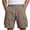 #02 Coffee 【Mix & Match: Stock Up on Your Favorite Colors】, variant on Men's Solid Relaxed Beach Five Inch Shorts, Elastic Custom Drawstring Waist Handy Side Storage Pockets Soft Lightweight Fabric, Multi Color Casual Shorts for Summer Spring