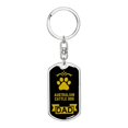 thumbnail image 1 of Australian Cattle Dog Stainless Steel or 18k Gold Premium Swivel Dog Tag Keychain, 1 of 8