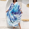 thumbnail image 3 of HAJWOH Women’s Hawaiian Moomoo Dress Plus Size Cotton Casual Loose Fit Short Sleeve Summer, 3 of 5