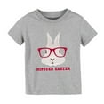 thumbnail image 2 of Youmylove Child Bunny T Shirt Toddler Boys Girls Happy Easter T-Shirt Kids Cute Bunny Rabbit Graphic Tees Tops Outdoor Dailywear, 2 of 3
