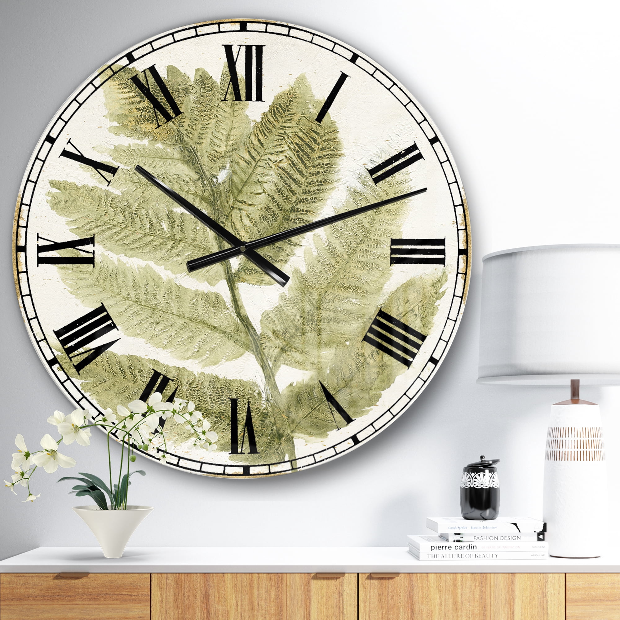 Designart 'Simple Forest I' Farmhouse wall clock