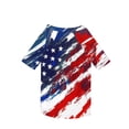thumbnail image 5 of Small Dog Clothes, Patriotic American Flag Dog Shirt, Lightweight Pet T-Shirt for Medium Large Dogs, Fourth of July Outdoor Wear, Sky Blue Single Pack, 5 of 5