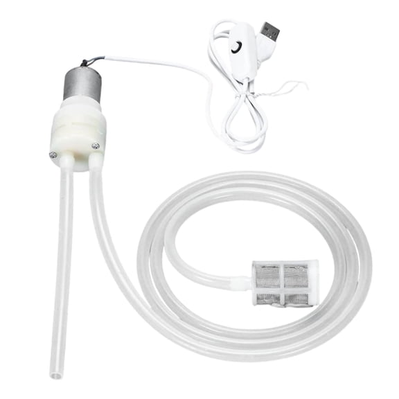 Portable Electric Siphon Self Priming Pump, Beverage Transfer Pump, USB, Lightweight, Low Noise, Pump for Beverage, with Silicone Tube