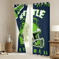 thumbnail image 3 of Erosebridal American City Curtains and Drapes (38x45), Football Player 30%-50% Blackout Curtains for Bedroom, Navy Green Curtains for Living Room, Window Curtains Bedroom Decor, 3 of 6