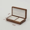 thumbnail image 5 of Black Walnut Jewelry Box Household Clamshell Solid Wood Box Packing Box Light Luxury Jewelry Wood Box Storage Box, 5 of 6