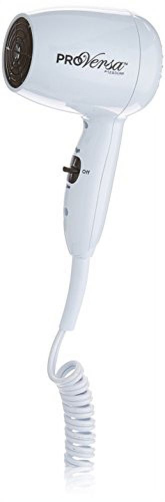 Jerdon 1600W Wall Mount Hair Dryer, 2 Speeds, 2 Heat Settings, LED Night Light, White, Plug in-Model JWM8C