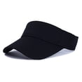 thumbnail image 2 of dgysar Unisex Running Visor Hat Lightweight Empty Top Sun Cap for Sports, Adjustable Fit Black 1PC, 2 of 6