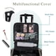 thumbnail image 2 of Stagiant Estuche de maquillaje con ruedas, estuche de maquillaje profesional, organizador de cosméticos de viaje, bolsa de almacenamiento para maquilladores, peluqueros, barberos, con 5 bolsas de aseo, 2 of 5