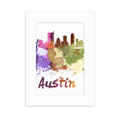 thumbnail image 1 of Austin America City Watercolor Desktop Photo Frame Picture Display Decoration Art Painting, 1 of 3