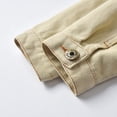 thumbnail image 6 of IBTOM CASTLE Toddler Kid Baby Boys Girls Denim Jacket Long Sleeve Button Down Jeans Coat Cowboy Overcoat Hoodie Casual Outwear 2-3 Years Beige, 6 of 8