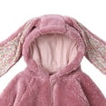 thumbnail image 4 of Zshosam Toddler Girl Jacket Baby Boys Girls Hooded Fleece Jacket Cute Hoodie Zip Up Coat Winter Warm Outwear with Pocket Size 5T 6T,(Red 5-6 Years), 4 of 4