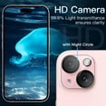 thumbnail image 3 of 3 Pack Camera Lens Protector for iPhone 15 6.1-Inch and iPhone 15 Plus 6.7-Inch, 9H Tempered Glass, 3 of 4