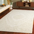 thumbnail image 2 of SAFAVIEH Ebony Colleen Medallion Area Rug, Ivory/Light Green, 6' x 9', 2 of 11